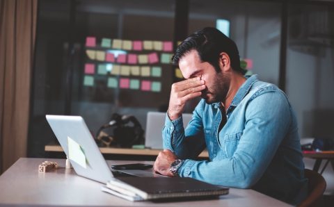 The,Concept,Of,Overworked,Workers,At,Office.,Desperate,And,Sad
