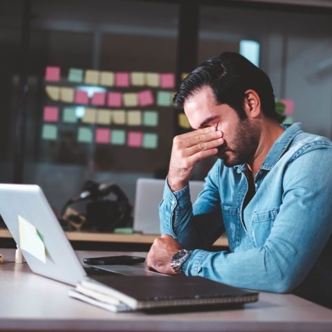 The,Concept,Of,Overworked,Workers,At,Office.,Desperate,And,Sad