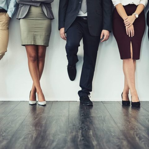 Business,People,,Group,And,Row,Of,Legs,In,Waiting,Room